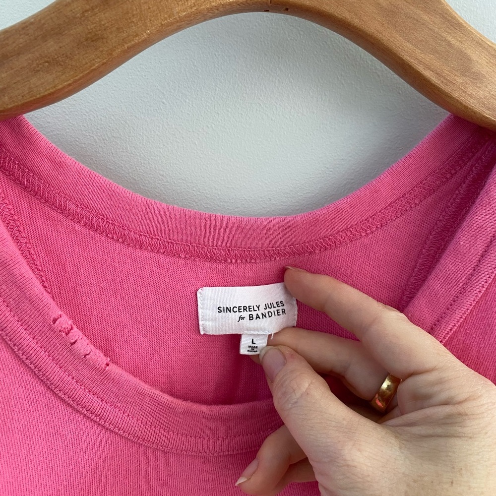 Sincerely Jules Pink Racerback Tank Top - Picture 2 of 7